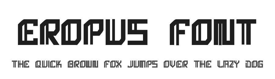 Eropus Font by hayoyuka8 — Display Font