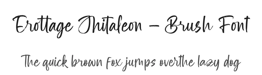 Erottage Jhitaleon – Brush Font by letterenastudios — Script Handwritten Font
