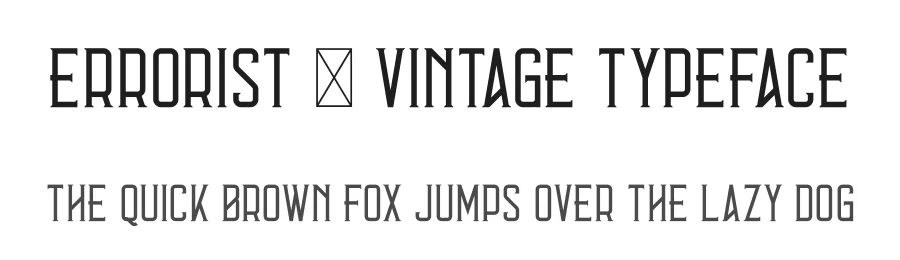 Errorist – Vintage Typeface by vp_creative_shop — Decorative Font