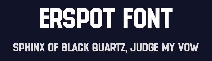 Erspot Font by Pekotype — Display Font — thumbnail 2