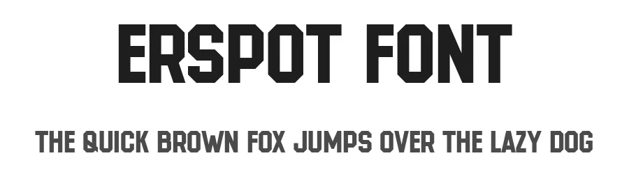 Erspot Font by Pekotype — Display Font