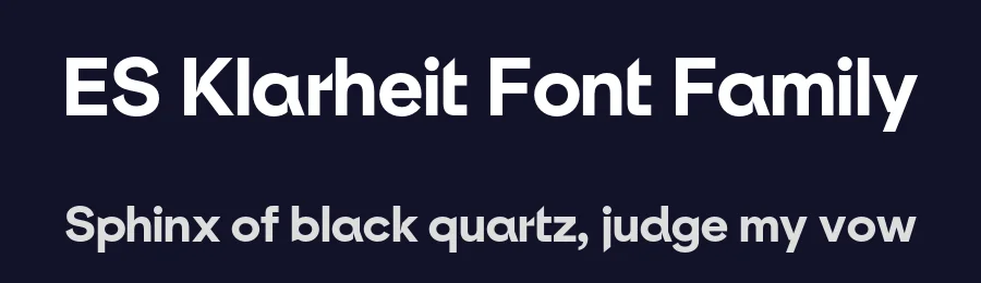 ES Klarheit Font Family by Alex Dujet — Decorative Font — thumbnail 2
