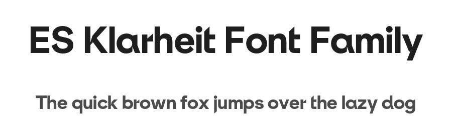 ES Klarheit Font Family by Alex Dujet — Decorative Font