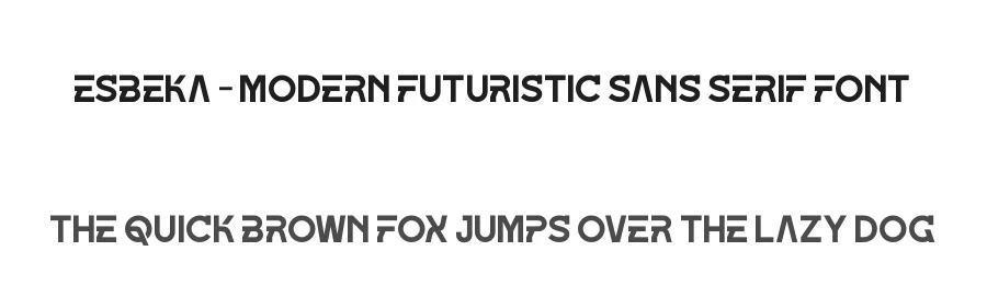 Esbeka – Modern Futuristic Sans Serif Font by timelesstype.co — Display Font