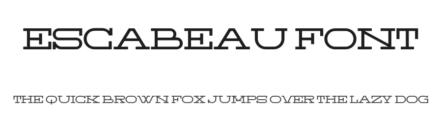 Escabeau Font by Max Lillo — Slab Serif Font