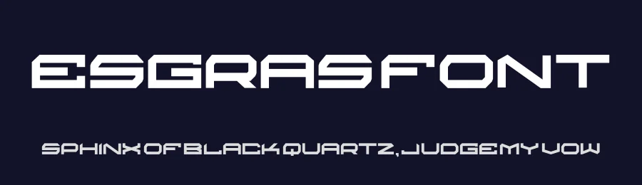 Esgras Font by hayoyuka8 — Display Font — thumbnail 2