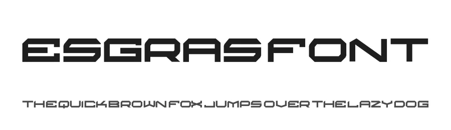 Esgras Font by hayoyuka8 — Display Font