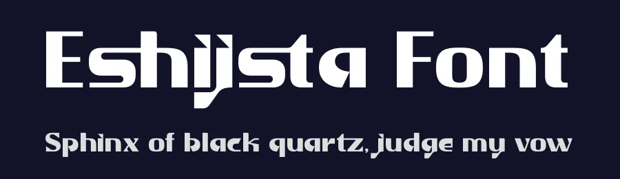 Eshijsta Font by Denustudios — Display Font — thumbnail 2