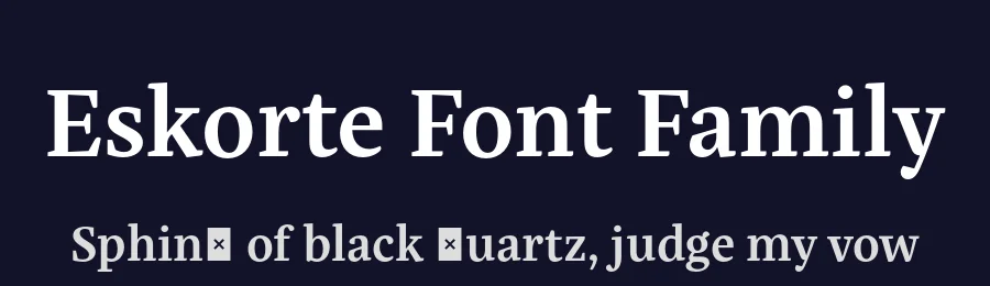Eskorte Font Family by Rosetta Type Foundry — Serif Font — thumbnail 2
