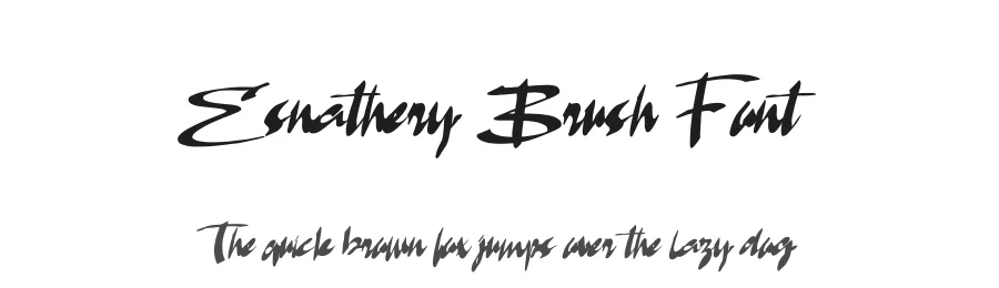 Esnathery Brush Font by Inviline.co β Script Handwritten Font