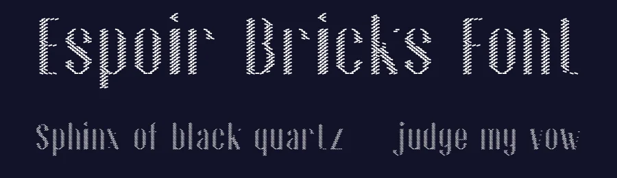 Espoir Bricks Font by craftsupplyco — Display Font — thumbnail 2