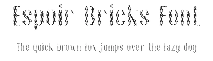 Espoir Bricks Font by craftsupplyco — Display Font