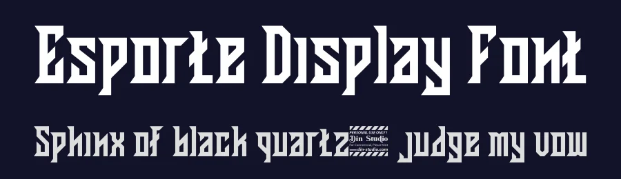 Esporte Display Font by Din Studio — Display Font — thumbnail 2