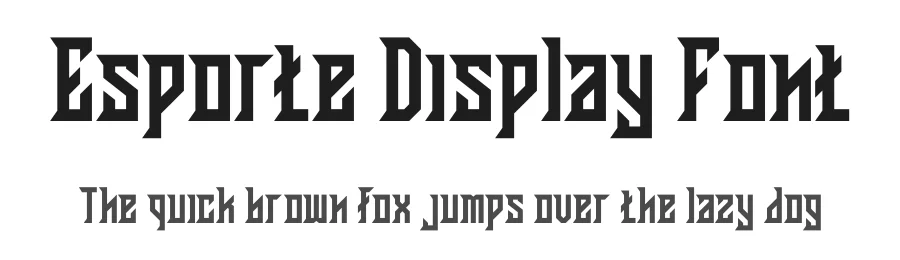 Esporte Display Font by Din Studio — Display Font