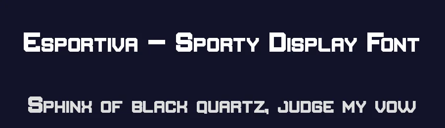 Esportiva – Sporty Display Font by StringLabs Creative Studio — Sans Serif Font — thumbnail 2