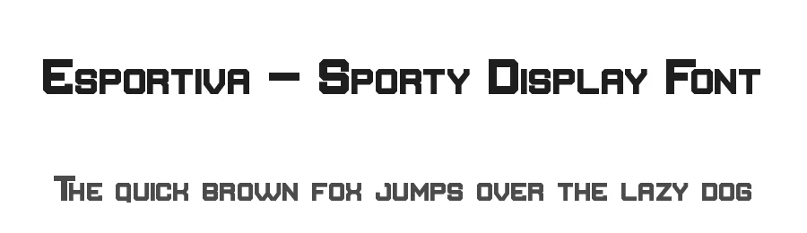 Esportiva – Sporty Display Font by StringLabs Creative Studio — Sans Serif Font