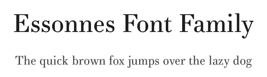 Essonnes Font Family by James Todd — Serif Font