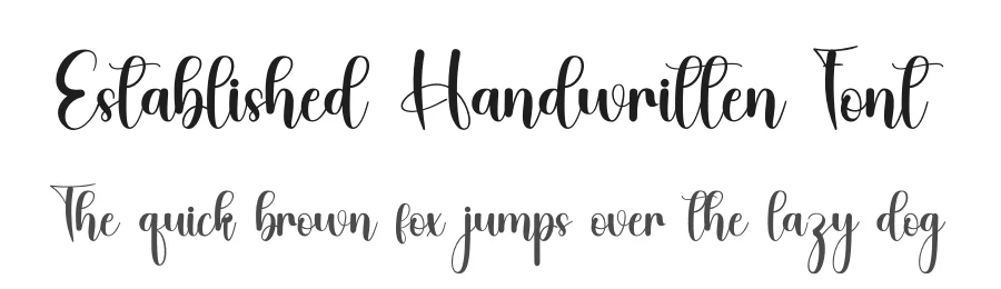 Established Handwritten Font by inermediaSTUDIO — Script Handwritten Font
