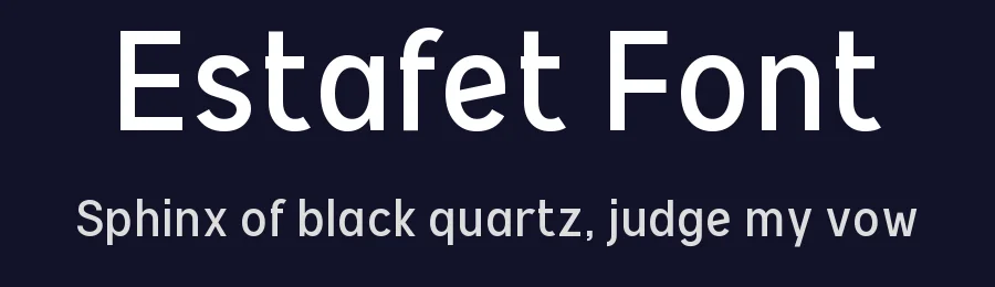 Estafet Font by wepfont — Sans Serif Font — thumbnail 2