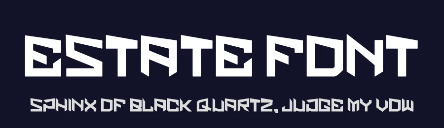 Estate Font by hayoyuka8 — Display Font — thumbnail 2