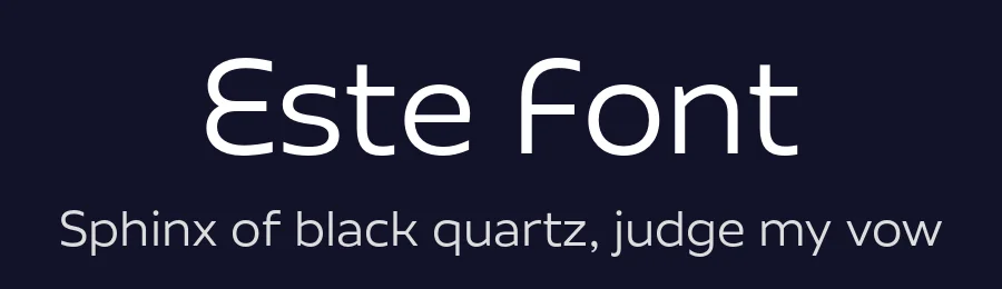 Este Font by Michael Prewitt — Sans Serif Font — thumbnail 2