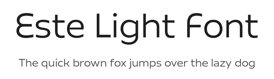 Este Light Font by Michael Prewitt — Sans Serif Font