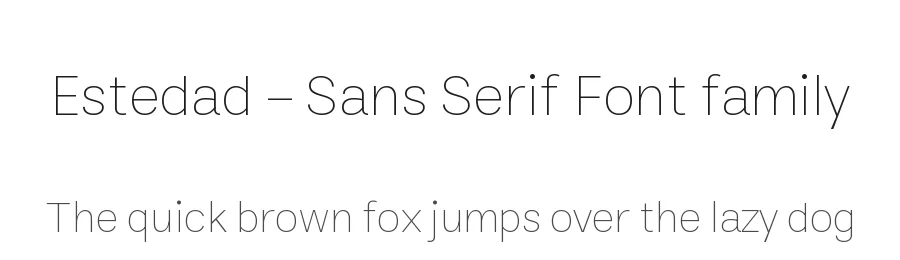 Estedad – Sans Serif Font family by Amin Abedi — Sans Serif Font