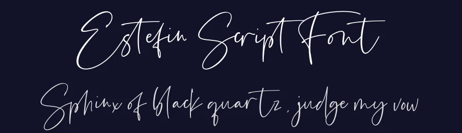 Estefin Script Font by fikryal — Script Handwritten Font — thumbnail 2