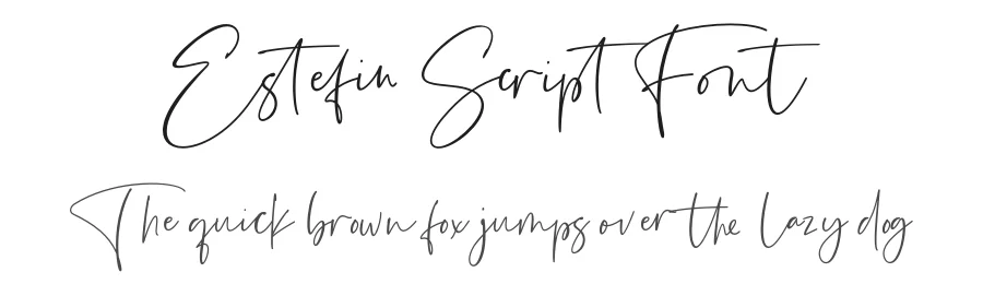 Estefin Script Font by fikryal — Script Handwritten Font