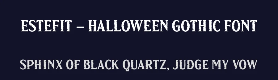Estefit – Halloween Gothic Font by Casloop Studio — Decorative Font — thumbnail 2