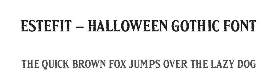 Estefit – Halloween Gothic Font by Casloop Studio — Decorative Font