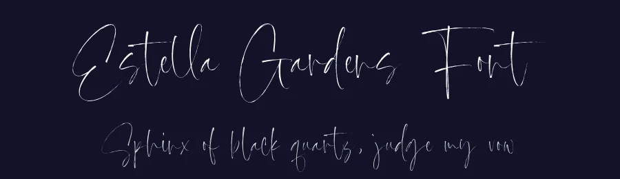 Estella Gardens Font by Timur type — Script Handwritten Font — thumbnail 2