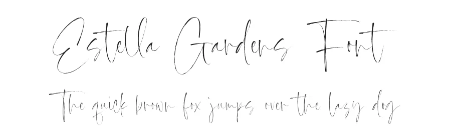 Estella Gardens Font by Timur type — Script Handwritten Font