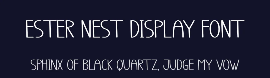 Ester Nest Display Font by andikastudio — Display Font — thumbnail 2