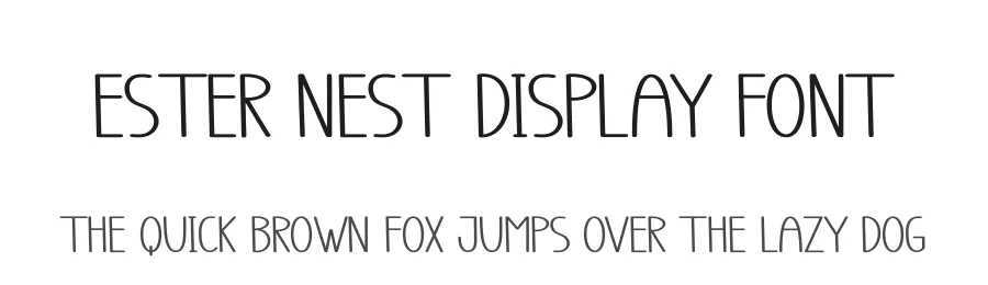 Ester Nest Display Font by andikastudio — Display Font