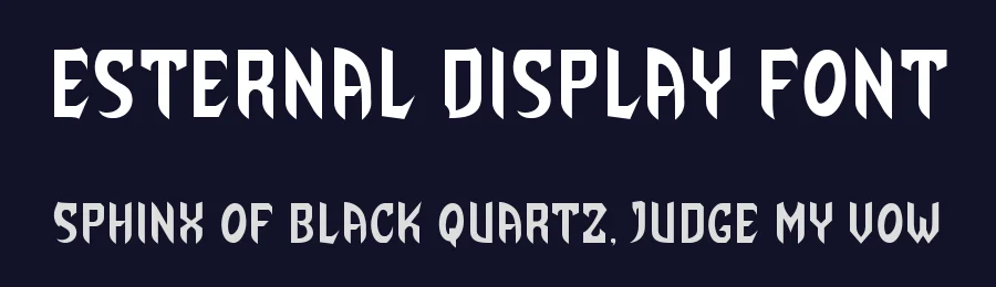 Esternal Display Font by Ronin Design — Display Font — thumbnail 2