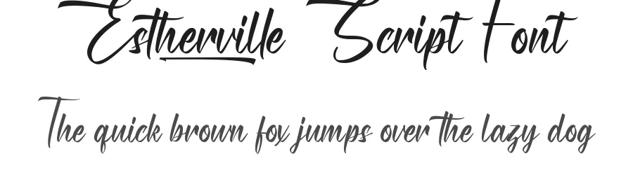 Estherville Script Font by nihstudio — Script Handwritten Font