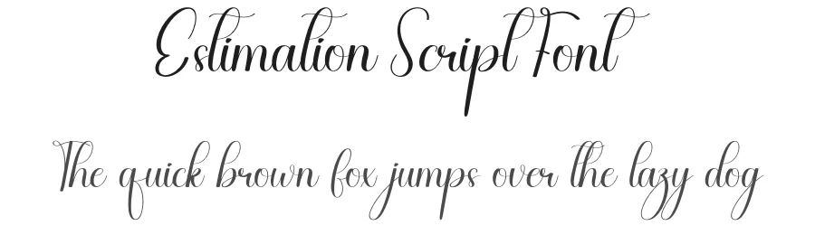 Estimation Script Font by andikastudio — Script Handwritten Font