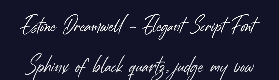 Estone Dreamwell – Elegant Script Font by letterenastudios — Script Handwritten Font — thumbnail 2