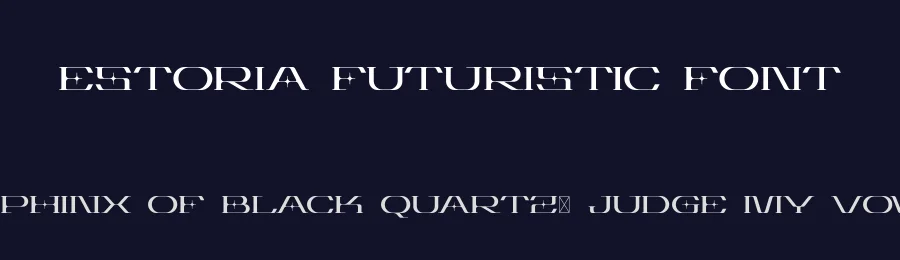 Estoria Futuristic Font by typologic — Display Font — thumbnail 2