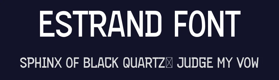 Estrand Font by firstype — Display Font — thumbnail 2