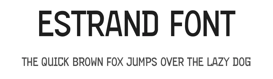 Estrand Font by firstype — Display Font