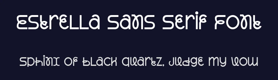 Estrella Sans Serif Font by Bellinghamtype Foundry — Display Font — thumbnail 2