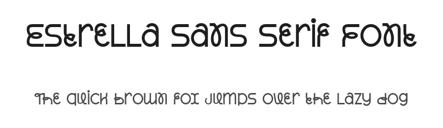 Estrella Sans Serif Font by Bellinghamtype Foundry — Display Font