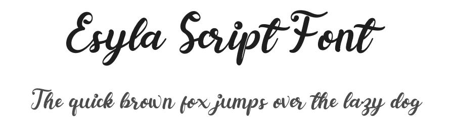 Esyla Script Font by letterenastudios — Script Handwritten Font