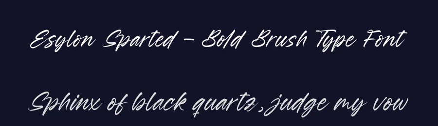 Esylon Sparted – Bold Brush Type Font by letterenastudios — Script Handwritten Font — thumbnail 2
