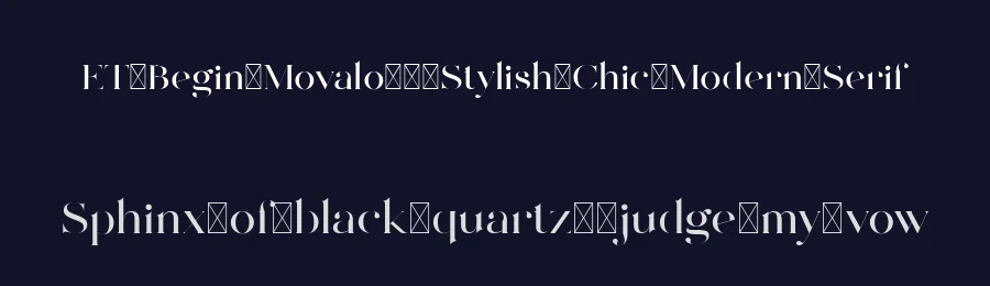 ET Begin Movalo – Stylish Chic Modern Serif by Eternity.STD — Serif Font — thumbnail 2