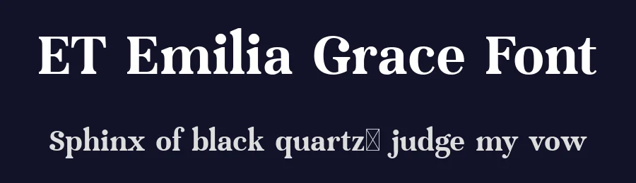 ET Emilia Grace Font by Eternity.STD — Serif Font — thumbnail 2