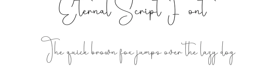 Eternal Script Font by andikastudio — Script Handwritten Font