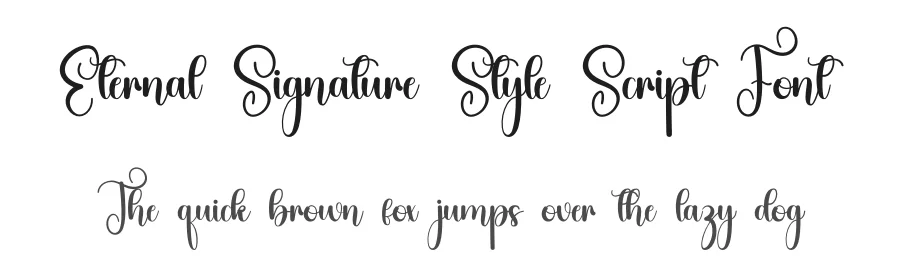Eternal Signature Style Script Font by inermediaSTUDIO — Script Handwritten Font